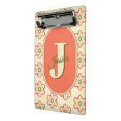 Porte-bloc Personnalisable Rétro Monogram Mini Porte - bloc (Angle2)