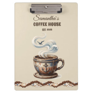 Porte-bloc Personnalisation de l'image de marque du Cafe Coas