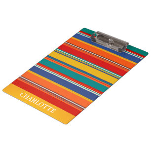 Porte-bloc Personnalisé Bright coloré rayé