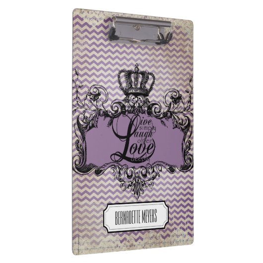 Porte-bloc Personnalisé Chevron Live Laugh Love Porte - bloc (Swatch)