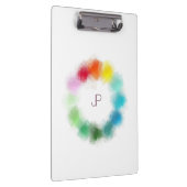 Porte-bloc Personnalisé Coloré Monogramme Moderne Élégant (Swatch)