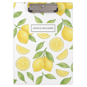 Porte-bloc Personnalisé Cute Chic Aquarelle Citron Motif