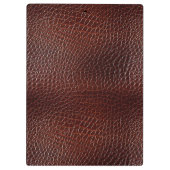 Porte-bloc Personnalisé Faux Cuir Brown Embossé (Dos)