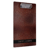 Porte-bloc Personnalisé Faux Cuir Brown Embossé (Swatch)