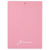 Porte-bloc personnalisé géométrique rose marron be (Dos)