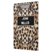 Porte-bloc Personnalisé Retour à l'école peau de léopard (Gauche)