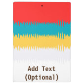 Porte-bloc Personnalisé Rouge Bleu Jaune Blanc Gris MACÉ (Dos)