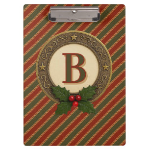 Porte-bloc personnalisé traditionnel coloré Noël rayé