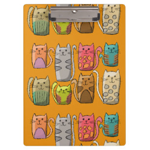 Porte-bloc Personnaliser chats colorés