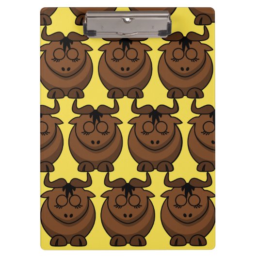 Porte-bloc Personnaliser Cute Gnu (Devant)