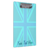 Porte-bloc Personnaliser Drapeau Union Jack Turquoise (Swatch)
