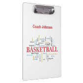 Porte-bloc Personnaliser le Merci d'entraîneur de basket-ball (Swatch)