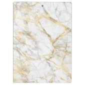 Porte-bloc Personnaliser l'entreprise Marbre gris blanc or (Dos)