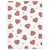 Porte-bloc Personnaliser les coeurs doux (Dos)
