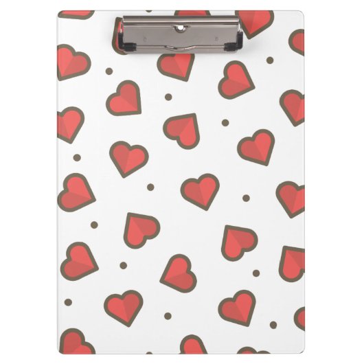 Porte-bloc Personnaliser les coeurs doux (Devant)