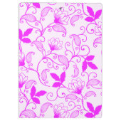 Porte-bloc Personnaliser Pink Floral Pattern (Dos)