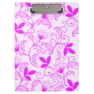 Porte-bloc Personnaliser Pink Floral Pattern