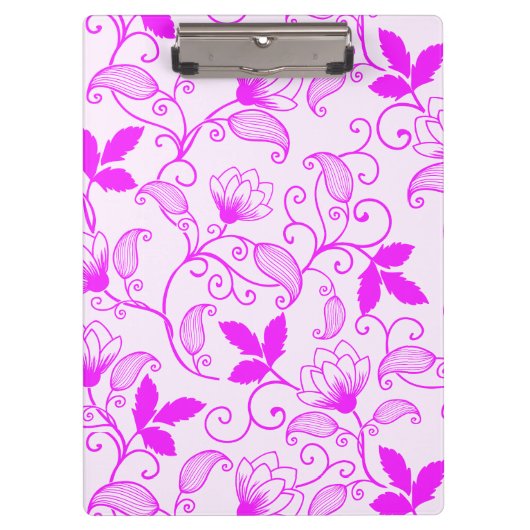 Porte-bloc Personnaliser Pink Floral Pattern (Devant)