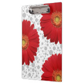 Porte-bloc Personnaliser Polka Dot Red Daisy, changer dot co (Gauche)