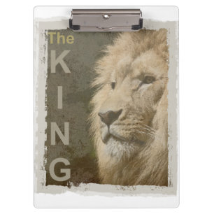 Porte-bloc Personnaliser Pop Art Photo Lion Head The King