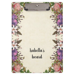 Porte-bloc Personnaliser Vintage Floral Design