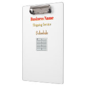 Porte-bloc Personnalisez Avec Nom Expédition Service Blanc (Gauche)