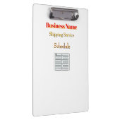 Porte-bloc Personnalisez Avec Nom Expédition Service Blanc (Swatch)