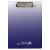 Porte-bloc Personnalized gradient ombre navy blue (Devant)
