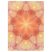 Porte-bloc Pétales de dentelle orange Peinture Monogramme (Dos)