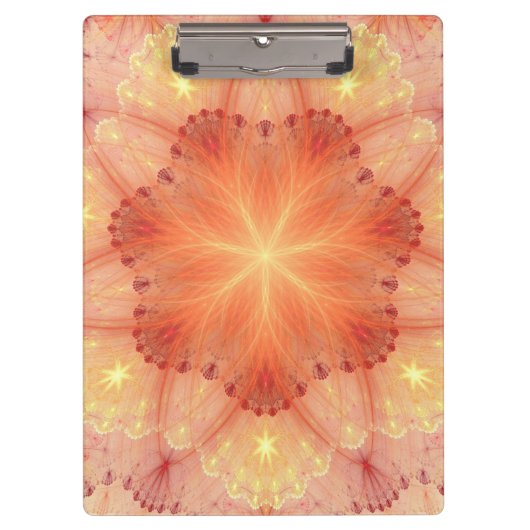 Porte-bloc Pétales en dentelle orange Peinture décorative (Devant)