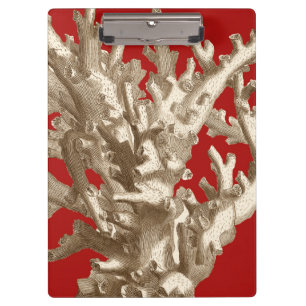 Porte-bloc Petit corail en rouge