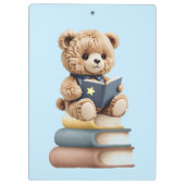 Porte-bloc Petit ours lisant (Dos)