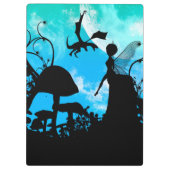 Porte-bloc Petite fée mignonne avec le dragon (Dos)