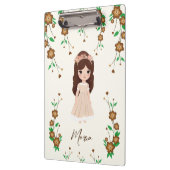 Porte-bloc Petite fille aux fleurs (Gauche)