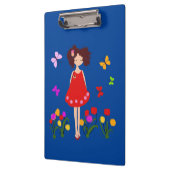 Porte-bloc Petite fille dans le jardin (Gauche)