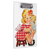 Porte-bloc Petite fille retro vintage poupée (Swatch)