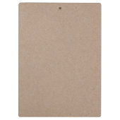 Porte-bloc Petites fleurs blanches motif et monogramme rustiq (Dos)