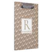 Porte-bloc Petites fleurs blanches motif et monogramme rustiq (Swatch)