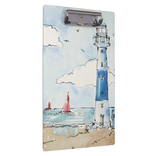 Porte-bloc Phare bleu et blanc (Swatch)