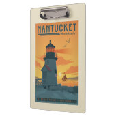 Porte-bloc Phare de Brant Point | Nantucket MA (Gauche)