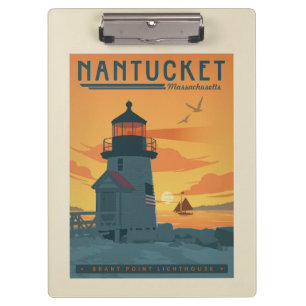 Porte-bloc Phare de Brant Point Nantucket MA