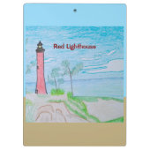 Porte-bloc Phare rouge (Dos)