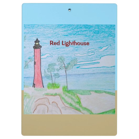 Porte-bloc Phare rouge (Dos)