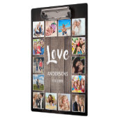 Porte-bloc Photo de Custom Collage Rustic Farmhouse Love Fami (Gauche)