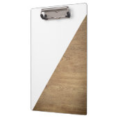 Porte-bloc Photo en bois blanc géométrique simple Brown (Gauche)