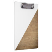 Porte-bloc Photo en bois blanc géométrique simple Brown (Swatch)