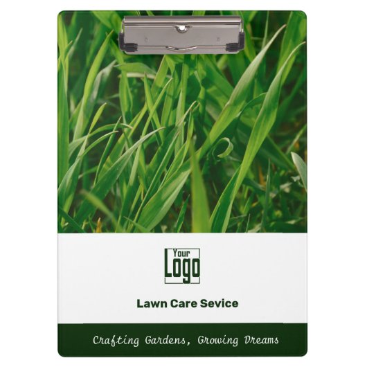 Porte-bloc Photo Lawn Care Promotional Logo Motto QR code (Devant)