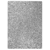 Porte-bloc Photo Parties scintillant en argent Faux (Dos)