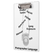 Porte-bloc Photographe (Gauche)