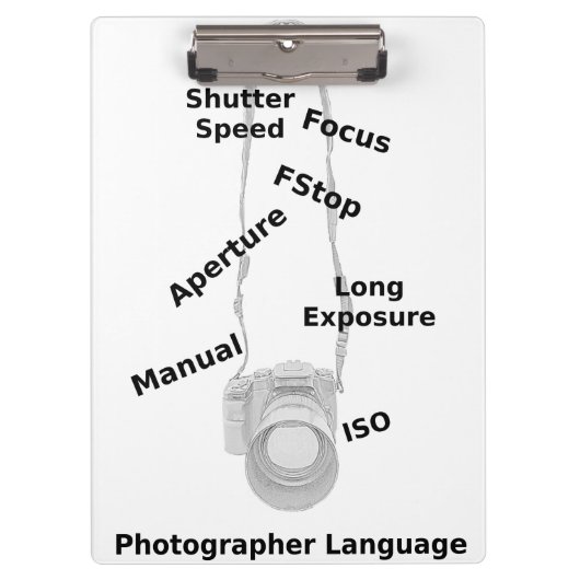 Porte-bloc Photographe (Devant)